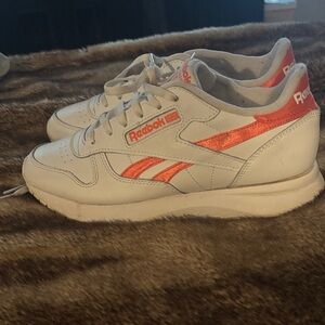 Reebok Kids Sneakers in White and Orange